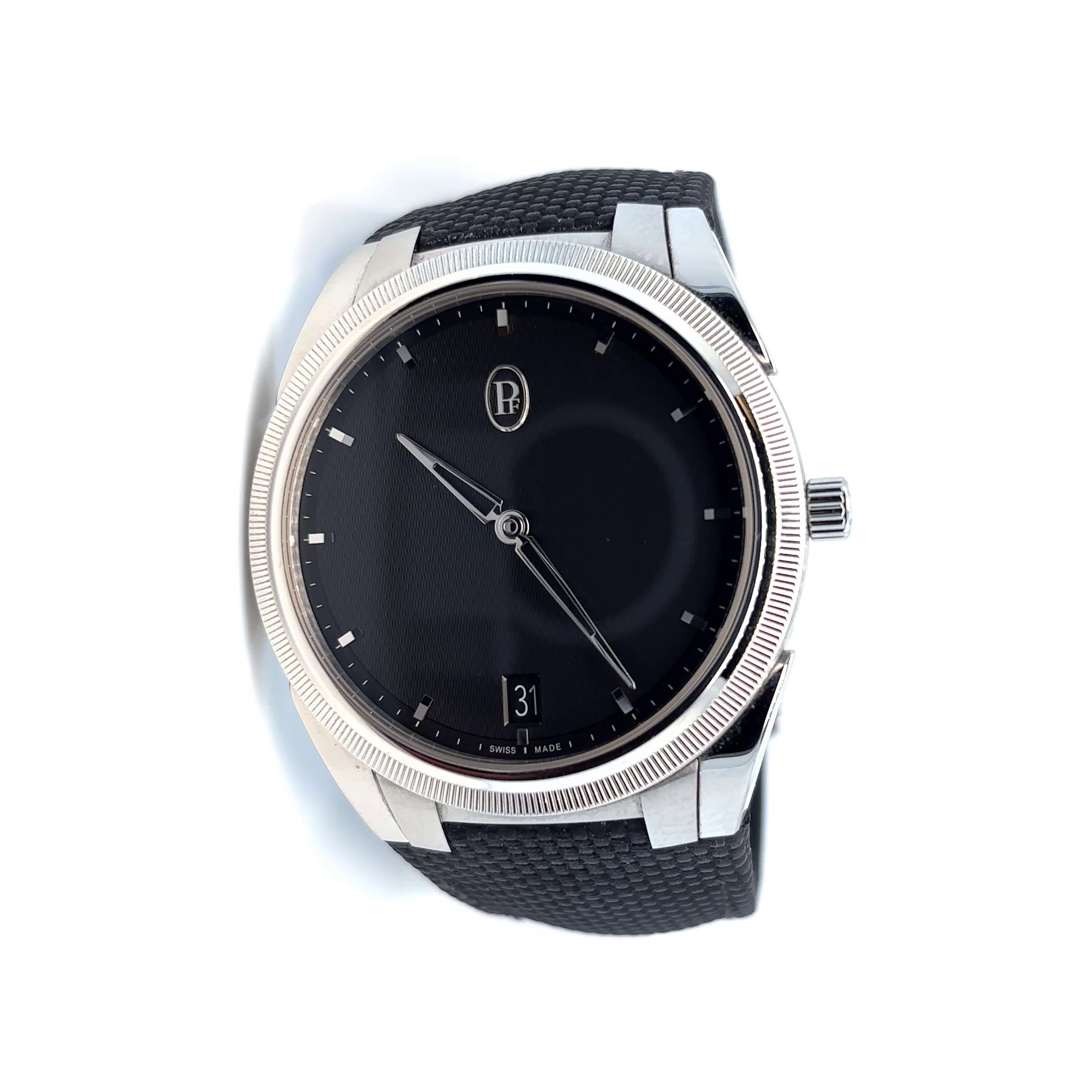 Parmigiani Fleurier Parmigiani Tonda PF 40mm Grey Micro Rotor Steel on Strap PFC914-1020001-100182 – Front