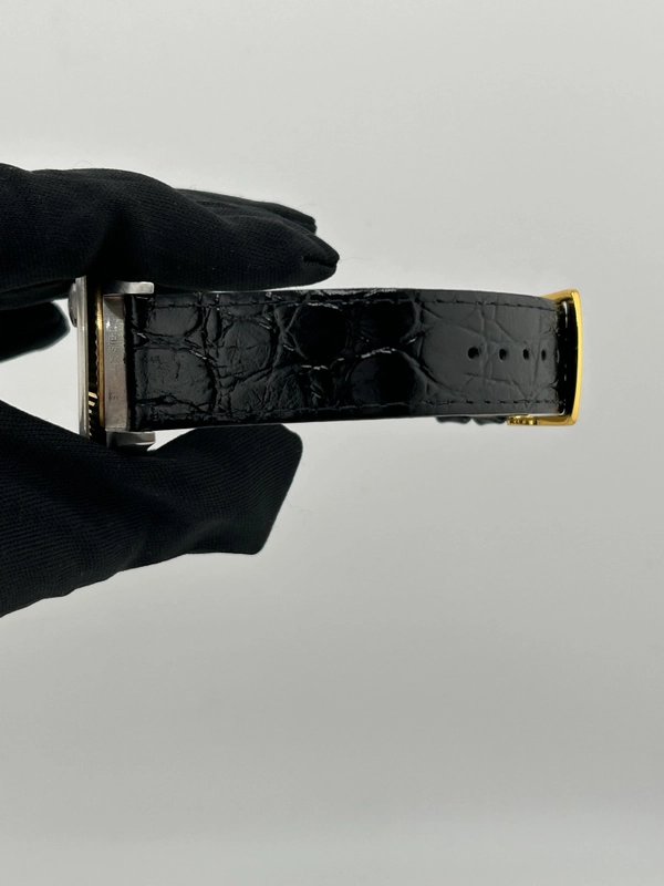 Rolex Datejust 36 Champagne Stick Dial on Generic Black Leather Strap Ref. 16233 1993 view 5