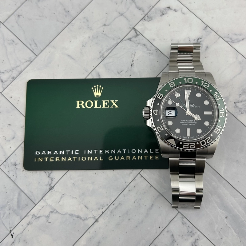 Rolex GMT-Master II "Sprite" Black Dial on Oyster Ref. 126720VTNR Card 2026 view 7