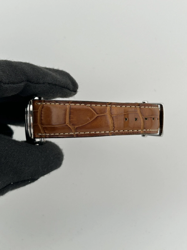 Blancpain Villeret Triple Calender White Roman Numerals Dial on Leather Strap / Ss Buckle Ref. B6553.1127A.55 Complete 2004 view 5