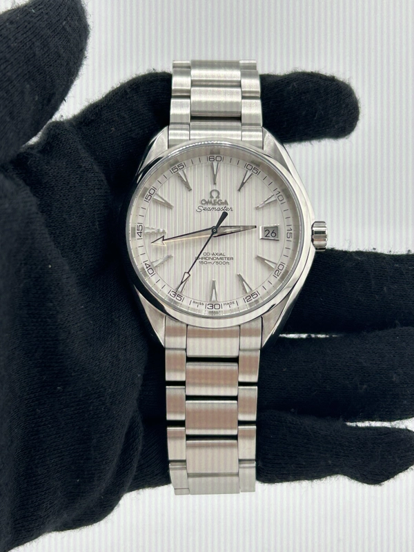 Omega Seamaster Aqua Terra 150m White Dial on Stainless Steel Bracelet Ref. 231.10.42.21.02.001 Card 2008 view 2