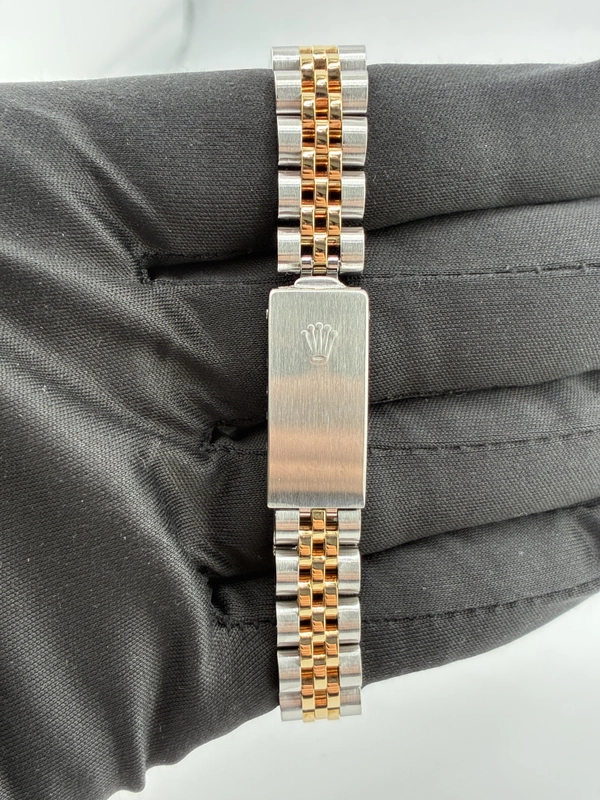 Rolex Datejust Lady Champagne Stick Dial on Jubilee Ref. 69173 1985 view 4