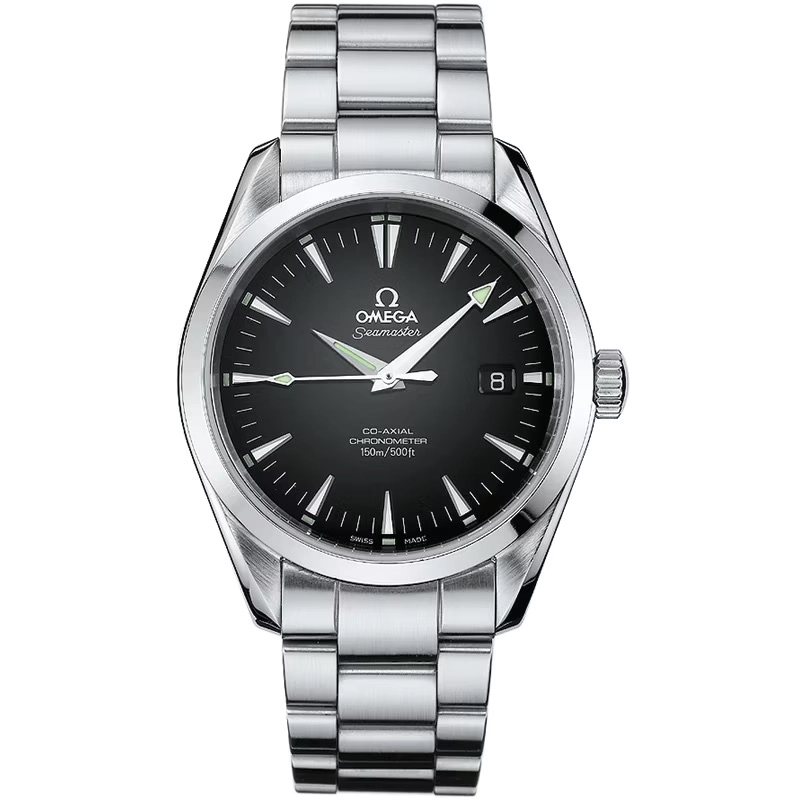 Omega Seamaster Aqua Terra Black Dial on Stainless Steel Bracelet Ref. 2503.50.00 Card 2007