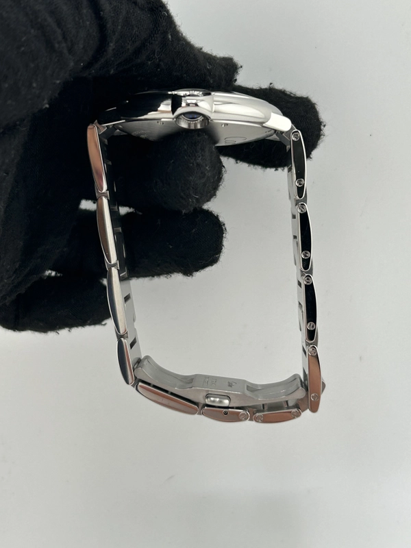 Cartier Ballon Bleu Black Roman Numerals Dial on Stainless Steel Bracelet Ref. W6920042 Manuals Only view 6
