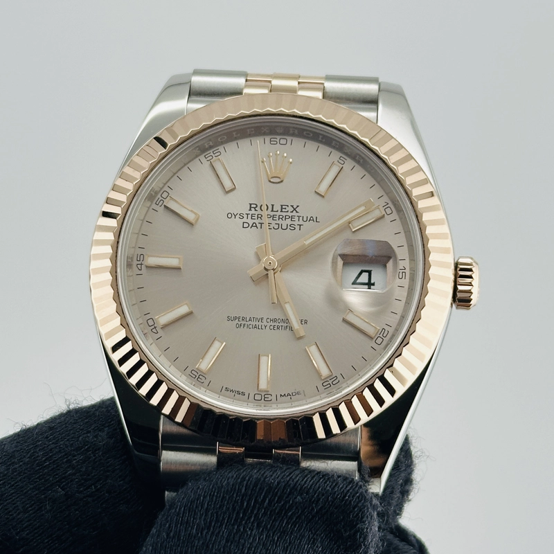 Rolex Datejust Sundust Dial on D Link Jubilee Bracelet Ref. 126331 Card 2017 view 3