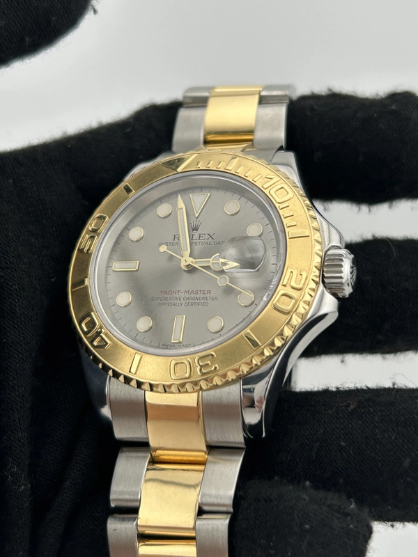 Rolex Yacht-Master Silver Dial on 2 Tone Oyster Bracelet Ref. 16622 2005 view 3
