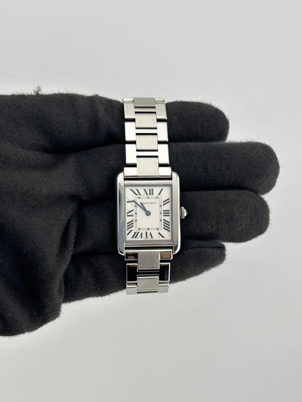 Cartier Tank Solo Silver Roman Dial on Stainless Steel Ref. W5200013 Card 2020 view 2