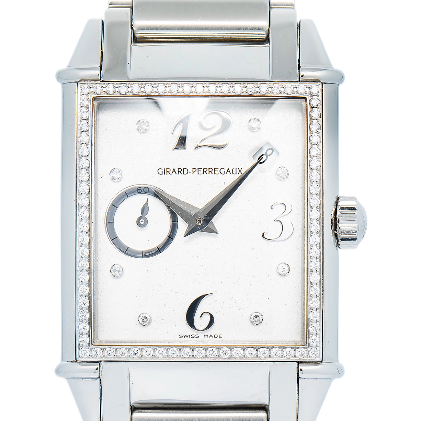 Girard Perregaux Vintage 25932 Bracelet Stainless Steel Silver Arabic 28x28.6mm — image 2