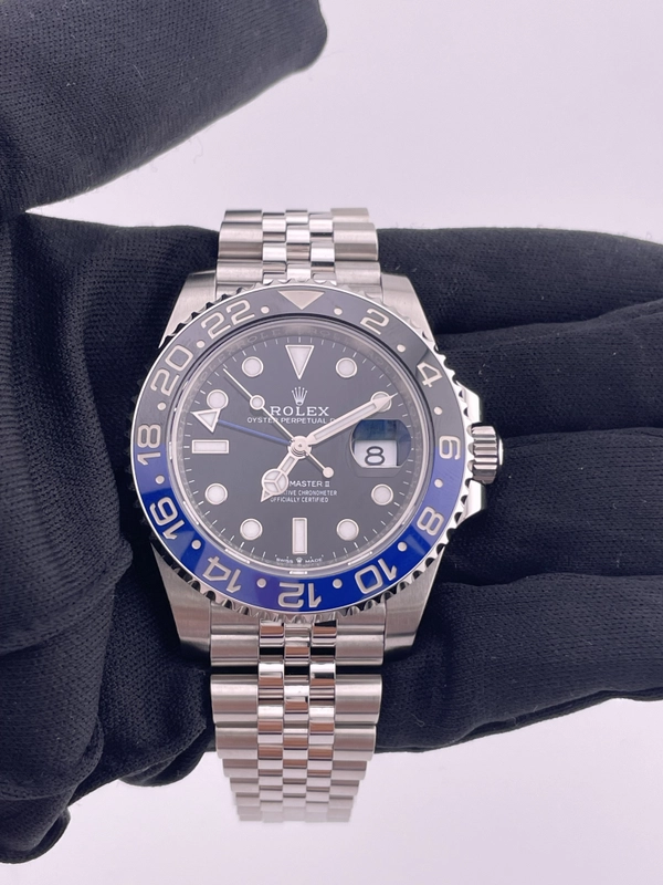 Rolex GMT-Master II Batgirl Black Dial on Jubilee Ref. 126710BLNR Card 2024 view 2