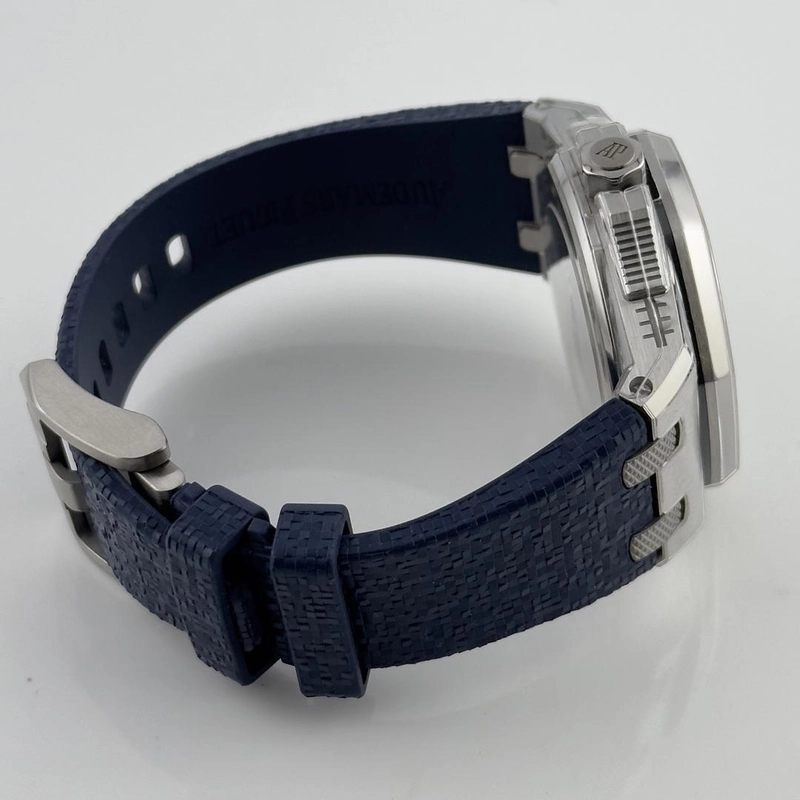 Audemars Piguet Royal Oak Offshore Music Edition Blue Dial on Rubber Ref. 77600TI.OO.A343CA.01 Card 2022 view 3