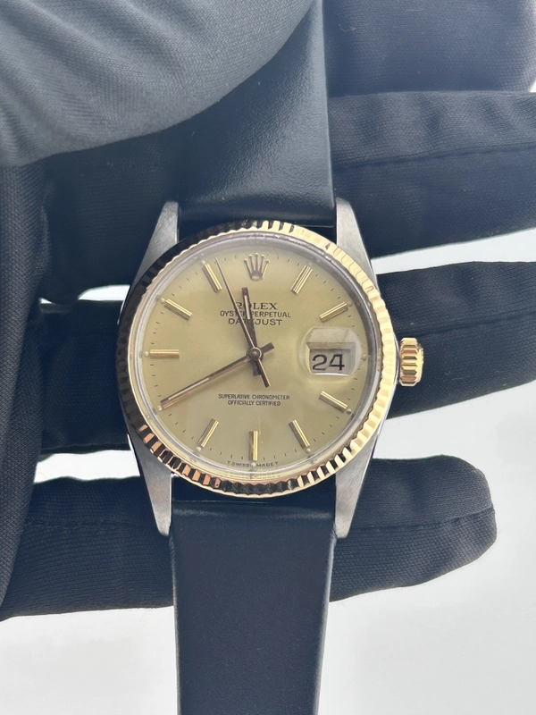 Rolex Datejust 36 Champagne Stick Dial on Jubilee Ref. 16013
