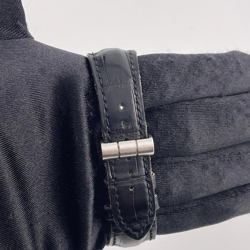 Bvlgari Rattrapante Factory Dial on Leather Ref. CH40PL view 3