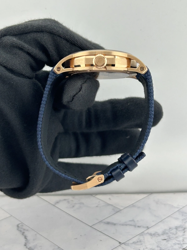Audemars Piguet Code 11.59 Selfwinding Night Blue Cloud Dial on Rubber Strap Ref. 15210OR.OO.A348KB.01 view 6
