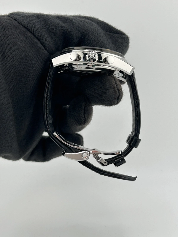 Zenith El Primero Chronomaster Black Dial on Black Leather Band Ref. 03.2080.4061/21.C496 Manuals Only and Box view 6