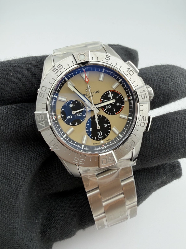 Breitling Avenger B01 Chronograph Beige Dial on Bracelet Ref. AB0147101A1A1 Card 2026 view 2