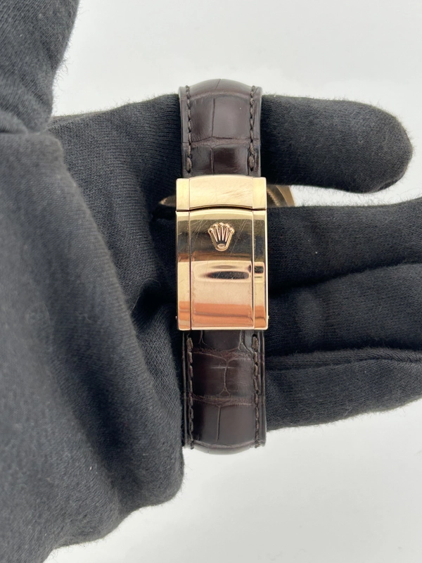 Rolex Sky-Dweller Chocolate Arabic Numerals Dial on Brown Alligator Leather Strap Ref. 326135 Card 2017 view 4