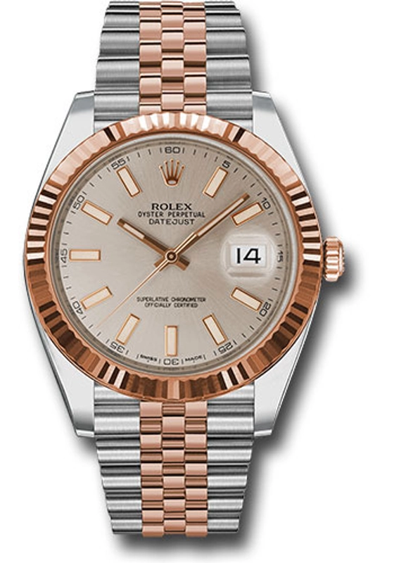 Rolex Datejust 41 Sundust Index Dial on Jubilee Ref. 126331 Card