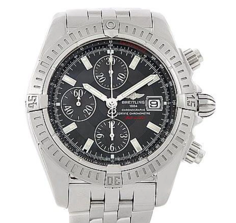 Breitling Chronomat Evolution Grey Dial on Stainless Steel Bracelet Ref. A13356 / A156M12PA Papers 2009