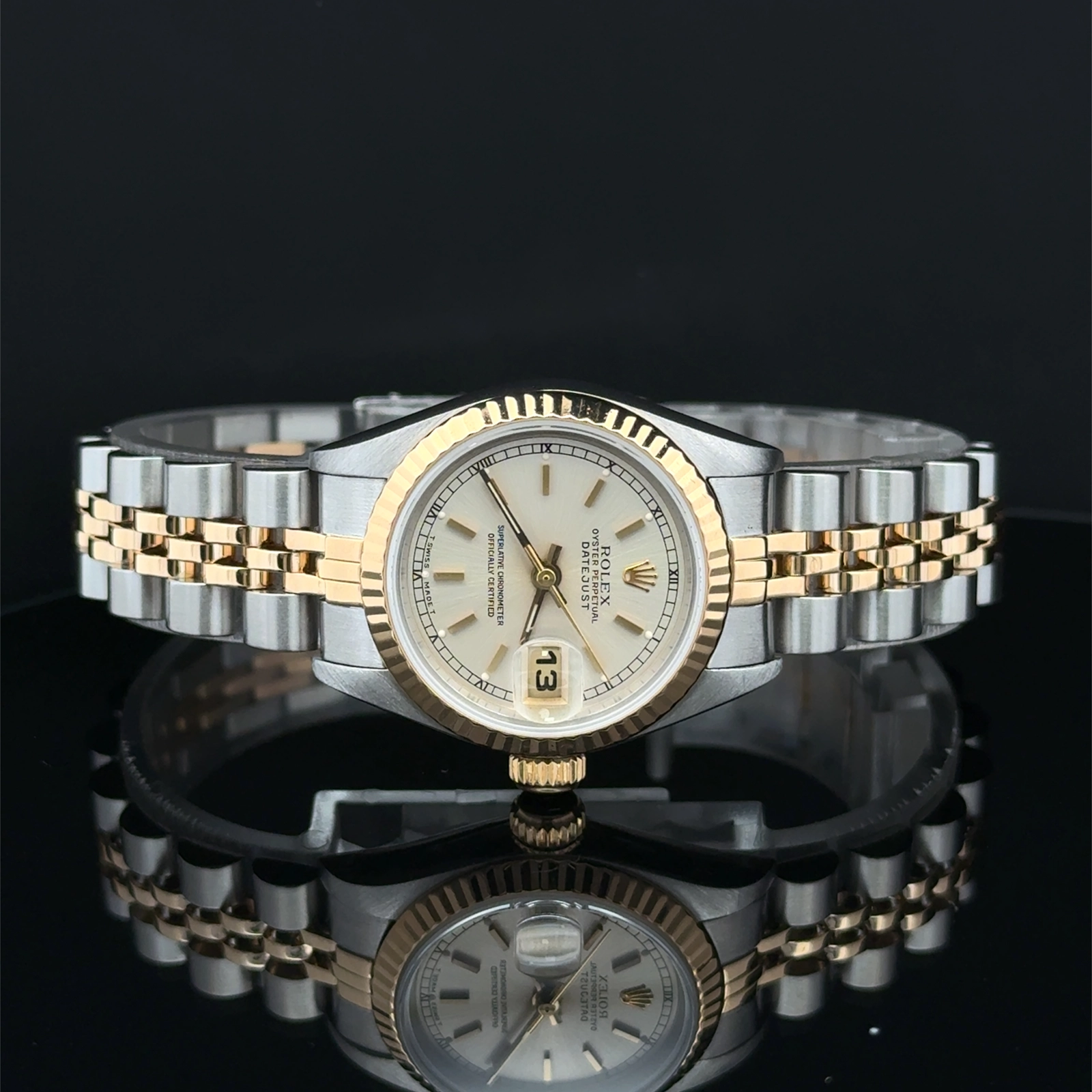 1991 Rolex Datejust Lady Silver Dial Jubilee Bracelet 69173 Stainless Steel & Yellow Gold — image 2