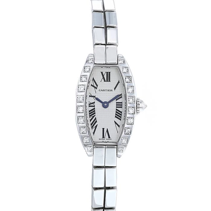 Cartier Tonneau Silver Roman Dial on Wg Ref. 2545