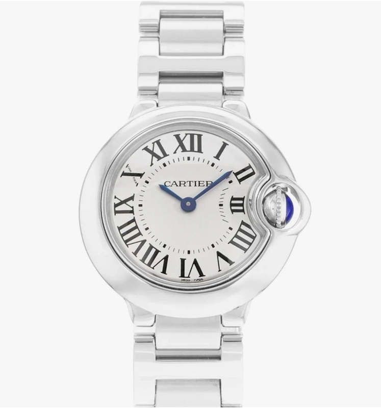 Cartier Ballon Bleu Silvered Opaline Dial on Stainless Steel Bracelet Ref. W69010Z4 Papers 2013
