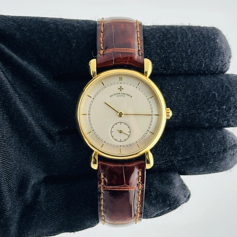Vacheron Constantin Les Historiques Silver / Gold Stick Dial on Leather Band Ref. 92084/000J-4 2015