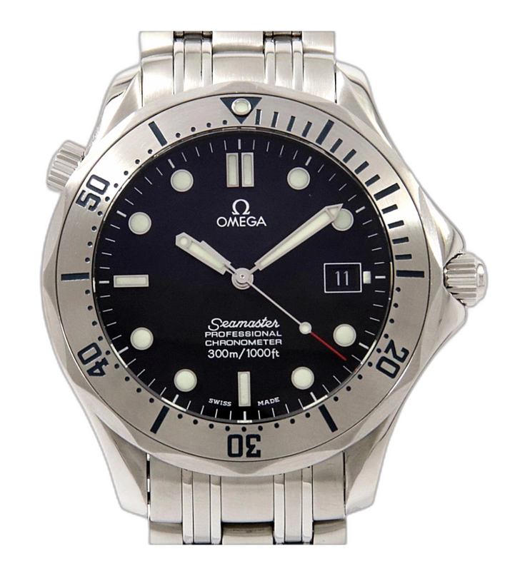 Omega Seamaster Black Dial on Stainless Steel Bracelet Ref. 2251.5 Card 2016