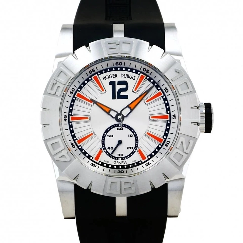 Roger Dubuis Easy Diver Silver Dial on Rubber Ref. RDDBSE0256