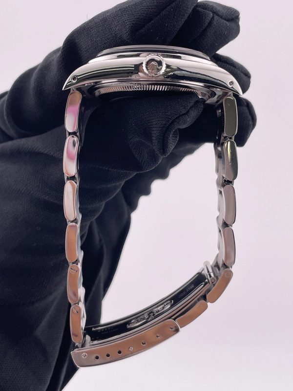 Rolex Air-King Silver Stick Dial on Oyster Bracelet Ref. 14000 1990 view 6