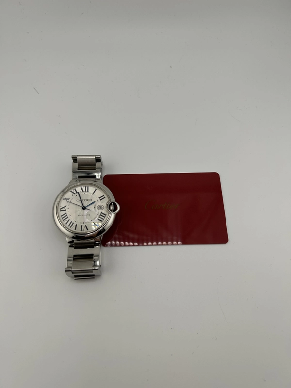 Cartier Ballon Bleu Silver Roman Numerals Dial on Stainless Steel Bracelet Ref. W69012Z4 Card 2017 view 7