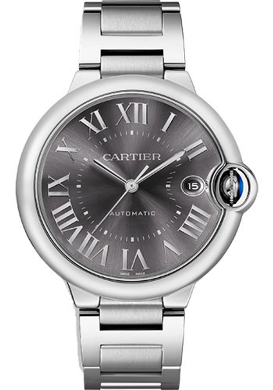 Cartier Ballon Bleu 40 Dark Gray Dial on Stainless Steel Bracelet Ref. WSBB0060 Card 2021