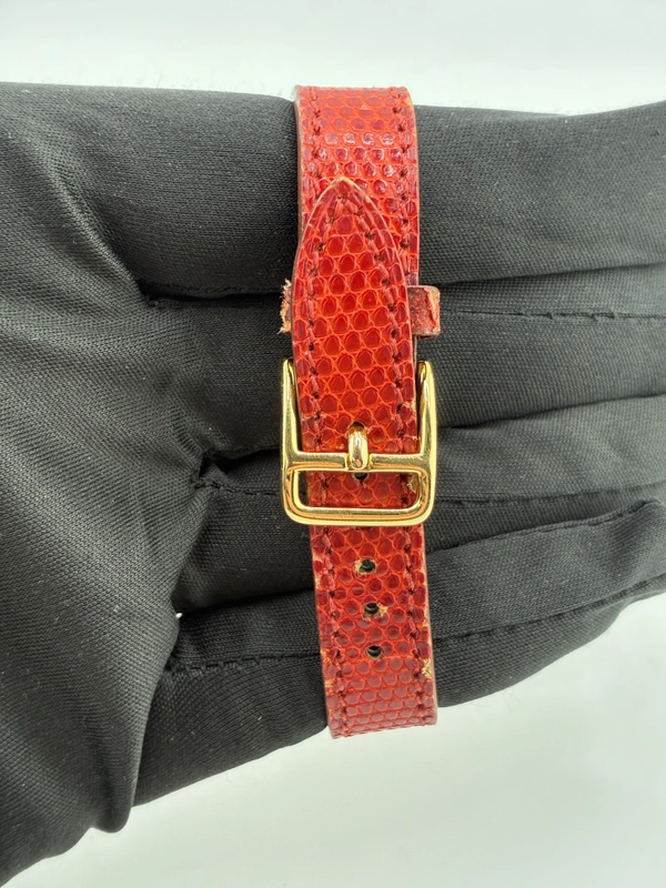 Hermes Kelly Gold Dial on Leather Ref. KE1.201 Papers Open Date view 4