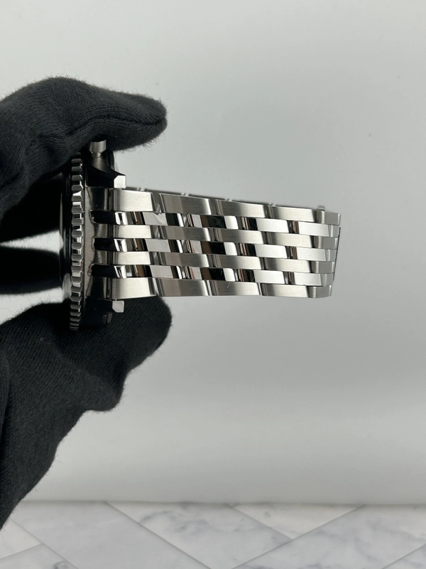 Breitling Navitimer B01 Chronograph Black Dial on Stainless Steel Bracelet Ref. AB0137211B1A1 Card 2024 view 5