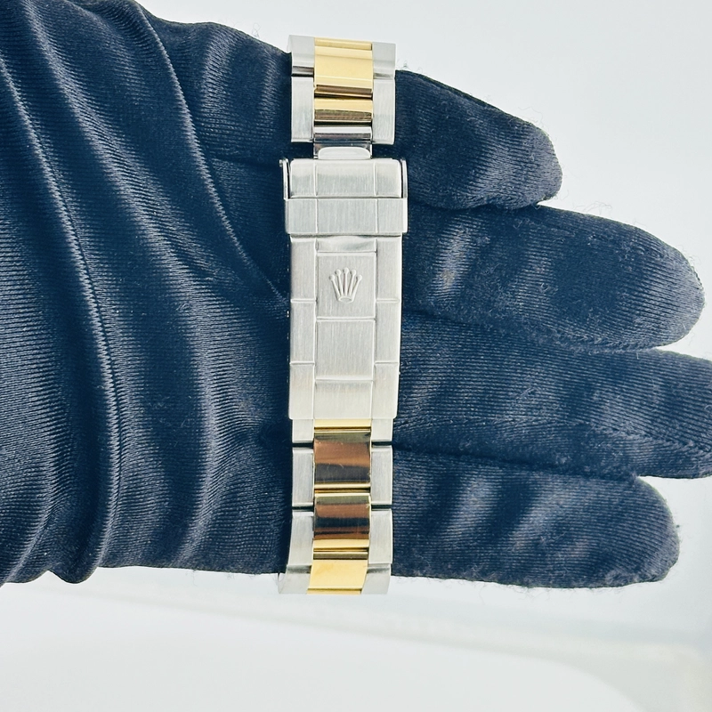 Rolex Submariner Blue Dial on Oyster Bracelet Ref. 16613 Papers Open Date view 4