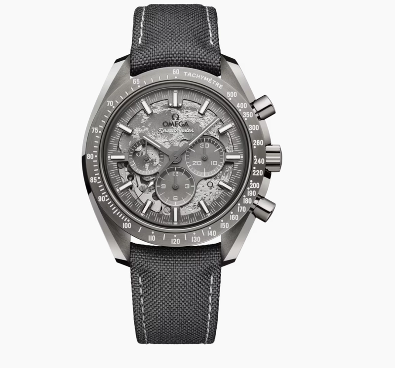Omega Speedmaster Grey Side Of The Moon Black Dial on Gray Leather Strap Ref. 310.92.44.50.06.001 Complete 2025