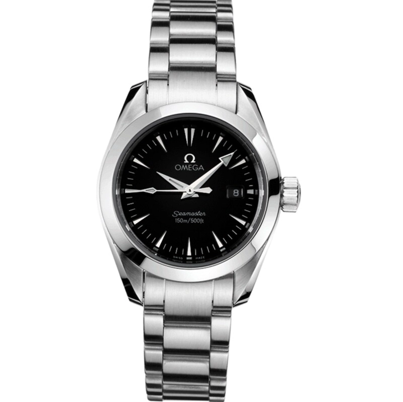 Omega Seamaster Date Black Dial on Stainless Steel Bracelet Ref. 2577.50.00