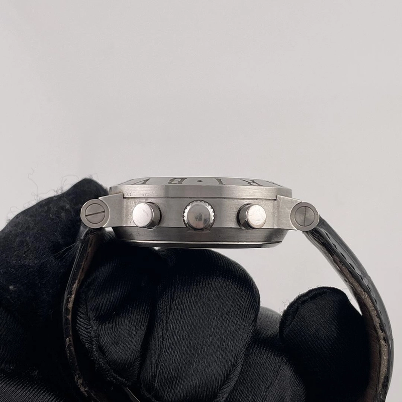 Bvlgari Rattrapante Factory Dial on Leather Ref. CH40PL view 5
