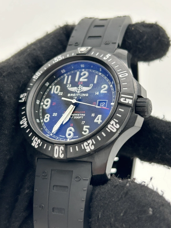 Breitling Colt Skyracer Black Arabic Dial on Black Rubber Band Ref. X74320 Complete 2017 view 3