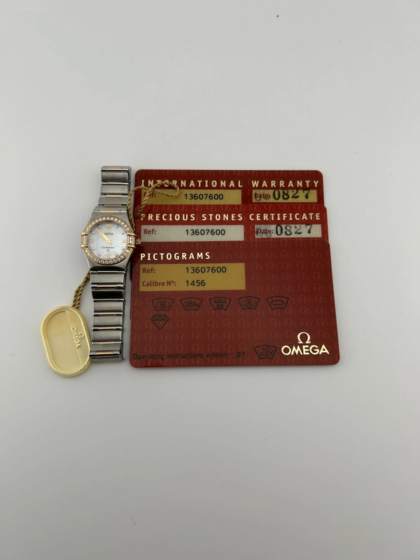 Omega Constellation Mini White Mop Dial on 2 Tone Rose Gold / Stainless Steel Bracelet Ref. 1360.76.00 Card view 8