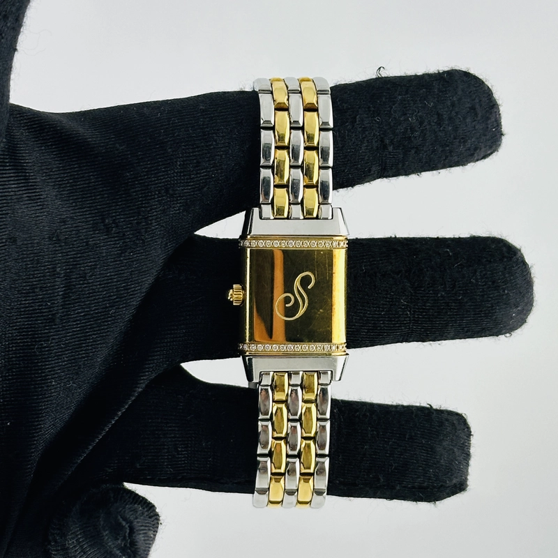 Jaeger Le Coultre Reverso Florale Silver Arabic Dial on 2 Tone Ref. 265.5.08/Q2655120 view 4