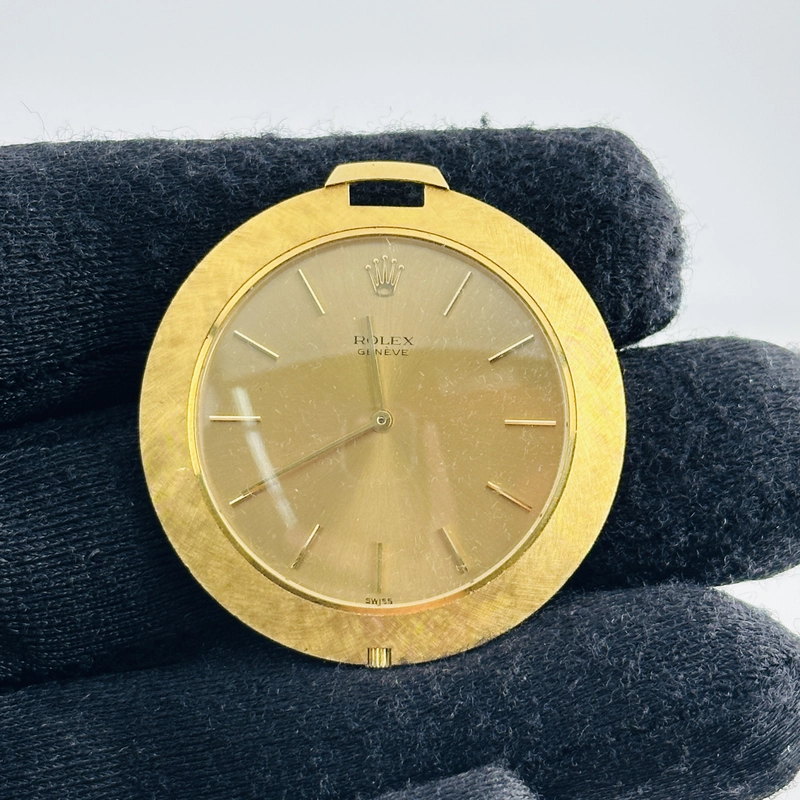 Rolex Cellini Pocket Watch Gold Dial Ref. 3608J 1966 view 3