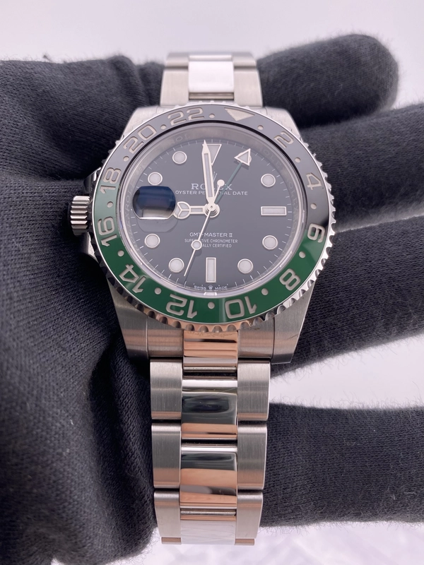Rolex GMT-Master II "Sprite" Black Dial on Oyster Ref. 126720VTNR Card 2025 view 3