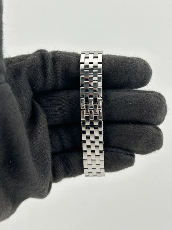 Cartier Santos Demoiselle White Roman Numerals Dial on Stainless Steel Bracelet Ref. W25064Z5 Manuals Only and Box view 4