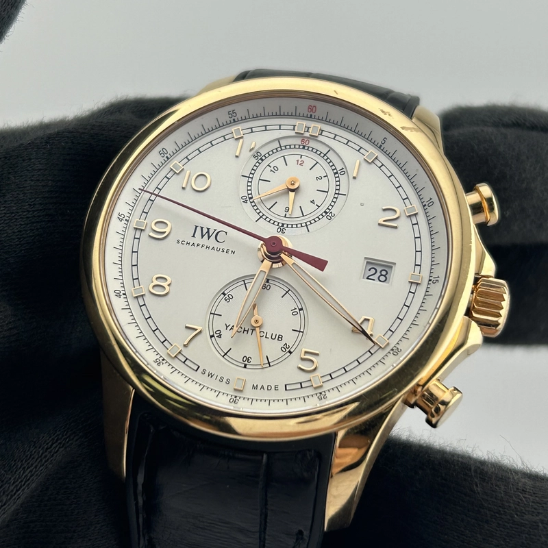 Iwc Portugieser Yacht Club White Arabic Numerals Dial on Rubber Strap Ref. IW390501 Card 2014 view 3