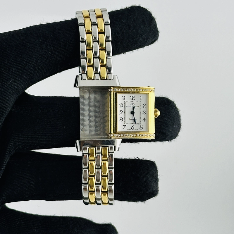 Jaeger Le Coultre Reverso Florale Silver Arabic Dial on 2 Tone Ref. 265.5.08/Q2655120 view 3