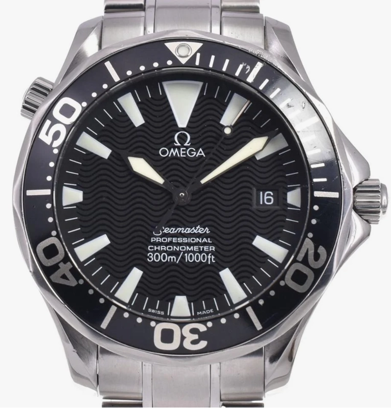 Omega Seamaster Diver 300 M Black Dial on Stainless Steel Bracelet Ref. 2254.50.00