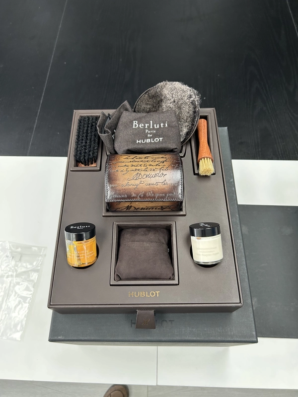 Hublot Berluti Special Edition Brown Leather Dial on Leather Ref. 521.OX.0500.VR.BER17 Card view 7