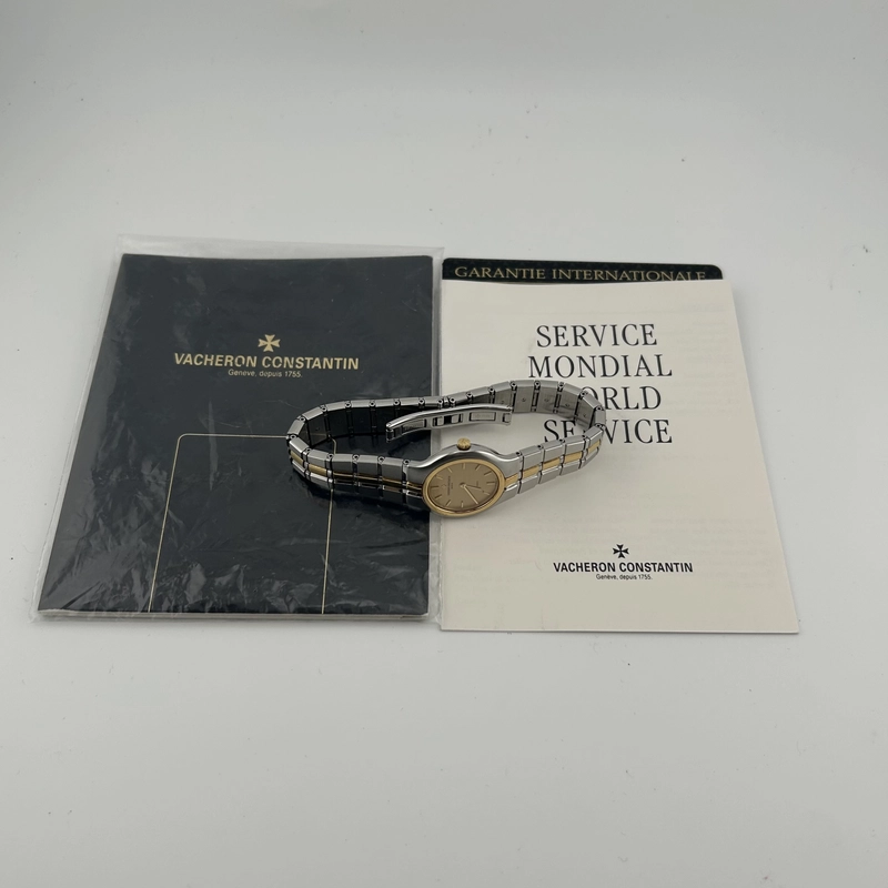 Vacheron Constantin Phidias Gold Dial on 2 Tone Ref. 61010/967.11 Papers 1991 view 6