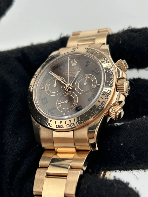 Rolex Daytona Chocolate Arabic Dial on Oyster Ref. 116505 Card 2014 view 3
