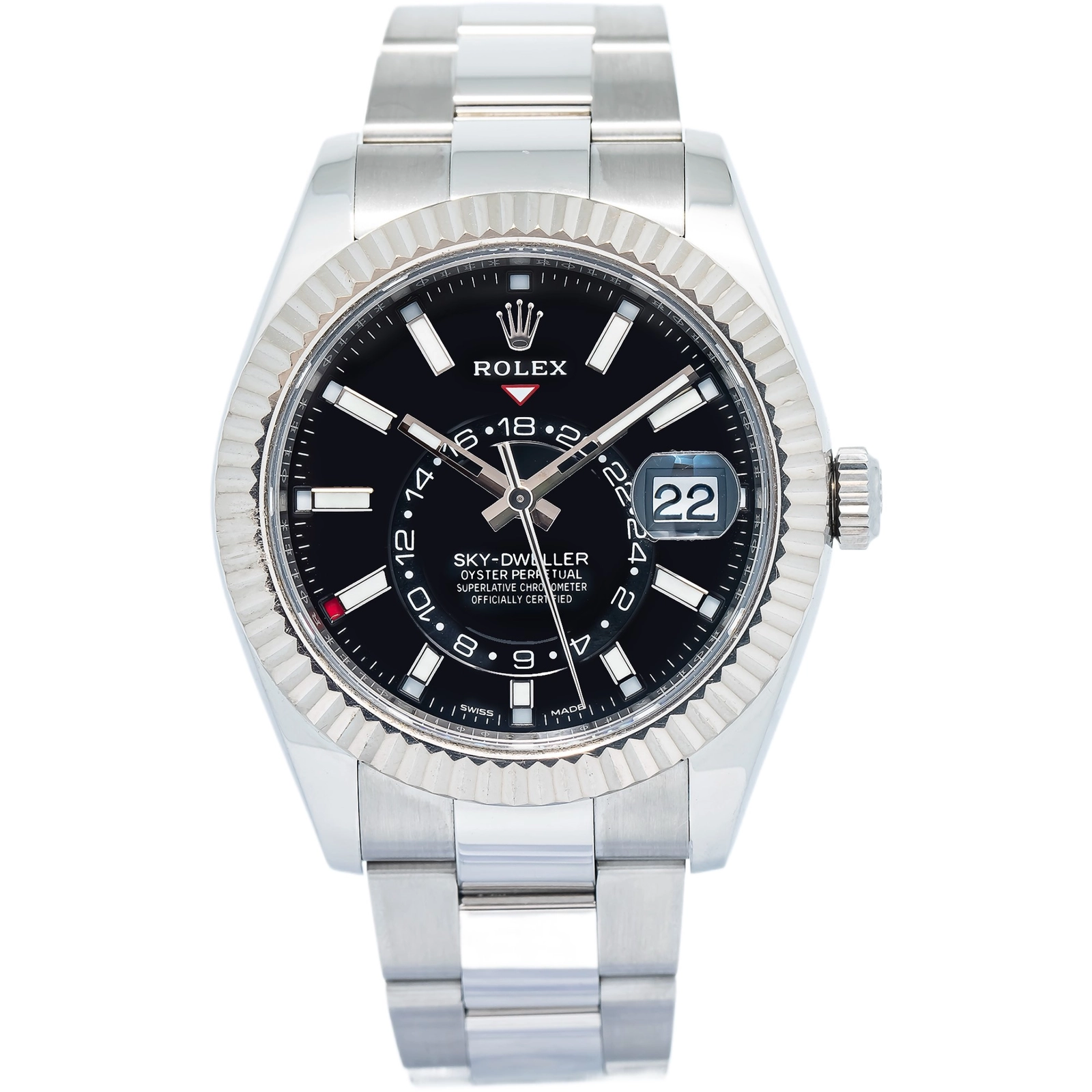 Rolex Sky-Dweller 326934 Card Oyster Stainless Steel Black Index 42mm — image 1